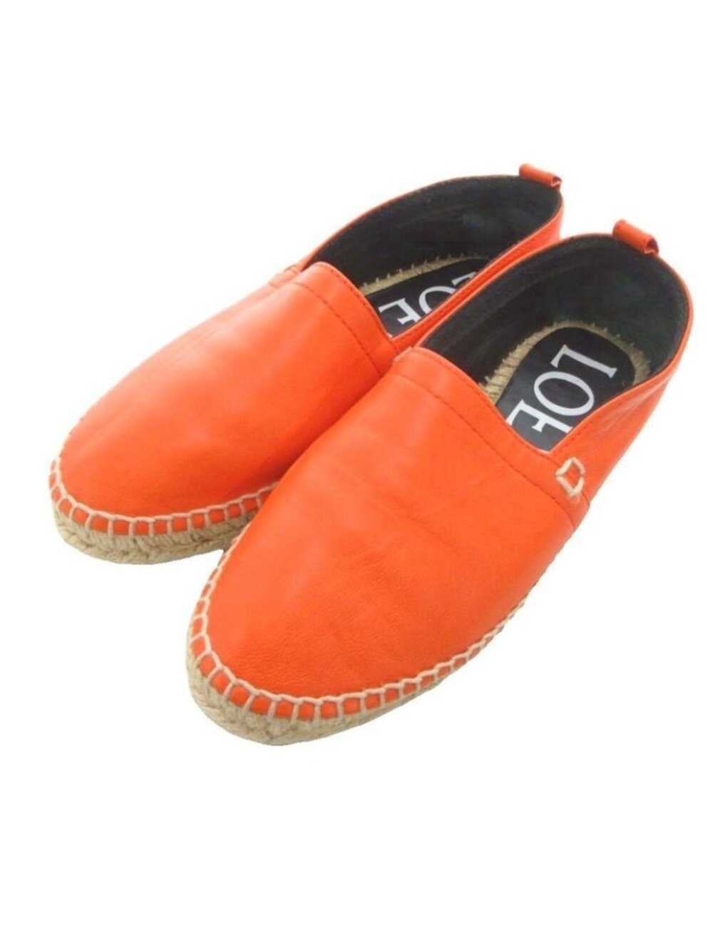 Loewe Espadrille Slip-On Anagram Orange Iu Gy18 36